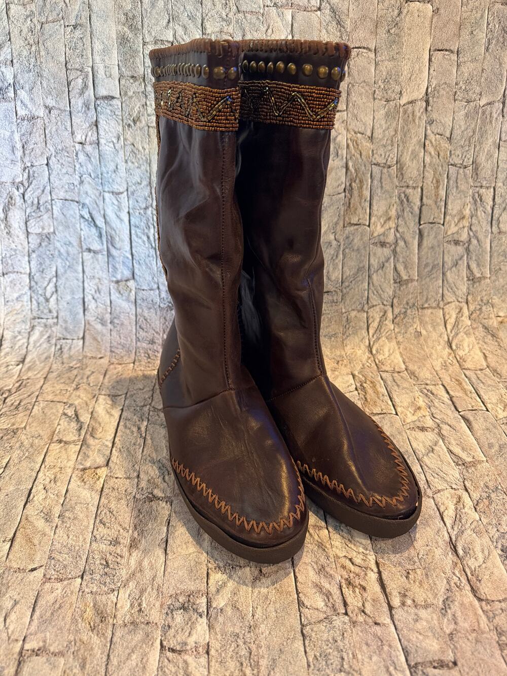 House of Harlow 1960 Willa Leather boots, Sz 40